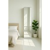 HomeStock Elise Slim Modular Wood Closet Cabinet with Mirror in White - 2 of 4