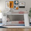 Streamdale Twin over Twin Bunk Bed with Convertible Slide and Stairway, White - 2 of 4