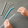 Juvale 4-Pack Metal Straw Cleaner - Extra Long Stainless Steel Brush for Cleaning Reusable Drinking Straws and Pipes (12 in) - 2 of 4