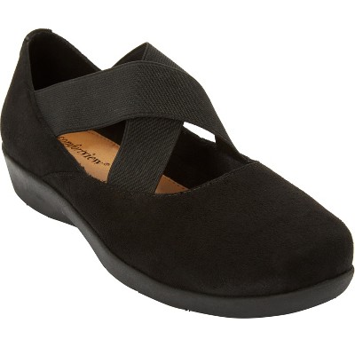 Comfortview Women's The Stacia Mary Jane Flat (Wide Widths Available)