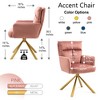 Lycvki Velvet Contemporary High-Back Upholstered Swivel Accent Chair - 2 of 4