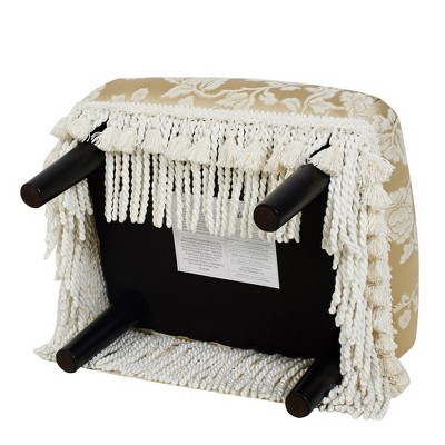 Fiona Neutral Upholstered Decorative Footstool Ottoman