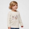 The Juniper Shop Deer Snowman Scene Toddler Long Sleeve Tee - 2 of 3
