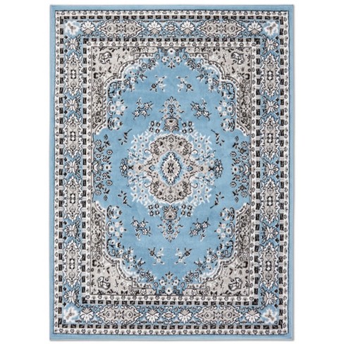 Premium Sakarya Traditional Medallion newest Area Rug, Ivory/Blue, 7'8