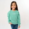 The Juniper Shop Embroidered Varsity Love Vibes Youth Ultra-Soft Graphic Sweatshirt - 2 of 3