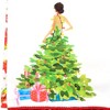 28.0 Inch Christmas Tree Glam Girl Diva Kitchen 100% Cotton Kitchen Towel - 3 of 3