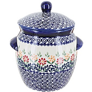 Blue Rose Polish Pottery P066 Manufaktura Small Canister - 1 of 1