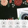 Modern Washable Area Rug, Soft Floral Floor Cover with Non Slip Backing, Low Pile Stain Resistant Floor Carpet for Living Room - 4 of 4