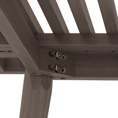 Mid-Century Modern Clay Pine and Birch Wood Entryway Bench