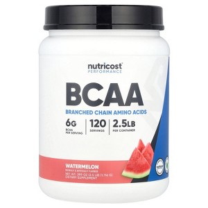 Nutricost Performance, BCAA, Watermelon, 2.5 lb (1,116 g) - 1 of 2