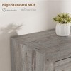 Farmhouse TV Stand for 80 Inch TVs, Long Entertainment Center with 4 Storage Drawers - 3 of 4