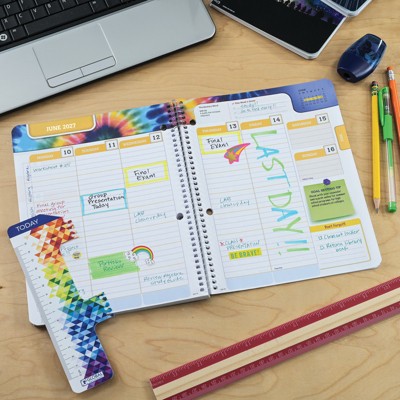 2026-2027 Global Printed Products 7 x 9 Academic Year Secondary Student-Matrix, Weekly/Monthly, 11 Month, Black Doodles