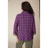 Women's Double Faced Windowpane Pieced Button Front Shirt - habitat - 3 of 4