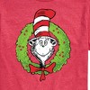 Men's The Cat in the Hat Cat Wreath Short Sleeve Graphic T-Shirt - Heather Red - Small - 2 of 4