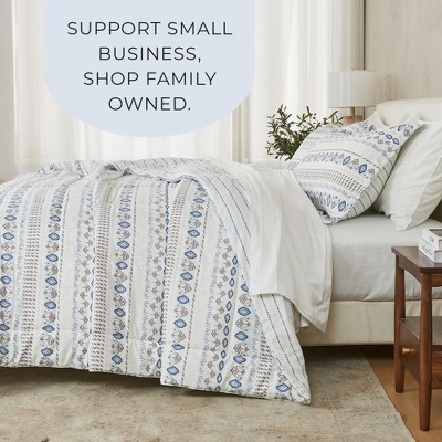 Full/Queen Arista Print Reversible Microfiber Comforter Set