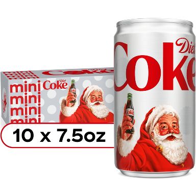 Diet Coke Soda - 10pk/7.5 fl oz Mini-Cans