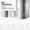 ZACHVO 12 oz Coffee Mug, Insulated, Flip Lid, Spill Proof, Double Wall Vacuum, Reusable, Hot/Ice, Silver - 2 of 4