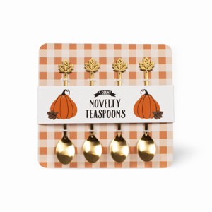 4pk Novelty Stir Spoons Leaf - Bullseye's Playground™ - 1 of 3