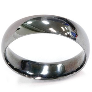 Pompeii3 Black Plated Wedding Band 14K Gold - 1 of 4