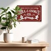 Lomsoe Christmas Metal Signs Red Milk Cookies Co Tin Sign Vintage Print Art Poster Ornaments Wall Decor Xmas Novelty Gift 8X12 Inch - 4 of 4