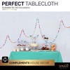 Plastic Tablecloth Disposable, Tablecloths for Rectangle Tables 54 inch. x 108 inch. Fits Tables Up to 8 Feet, Table Cloth for Party - SparkSettings - 4 of 4