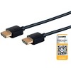 Monoprice HDMI Cable - 3 Feet - Black (5 Pack) Certified Premium, High Speed, 4K@60Hz HDR, 18Gbps 36AWG YUV 4:4:4, Compatible with UHD TV / PS4 Pro / - 2 of 4