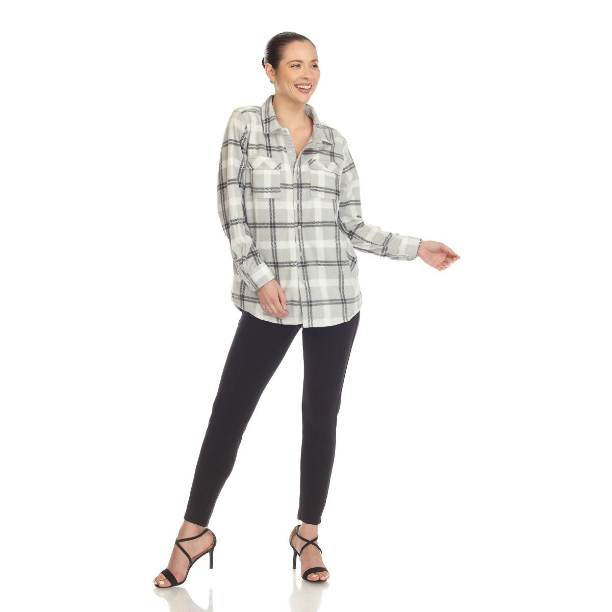 Women's Lightweight and Soft Flannel Plaid - White Mark - thumbnail 5