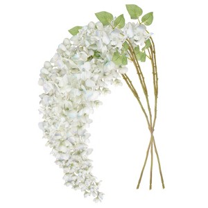 Unique Bargains Silk Durable UV-resistant Artificial Plant 3 Pcs - 1 of 4