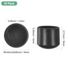 Unique Bargains Non-Slip PVC Chair Leg Caps Floor Protectors for Folding Chairs Black - 3 of 4