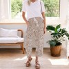 Amaryllis Women's Leopard Spot Printed Drawstring Cropped Pants Relaxed Fit Comfortable Casual - 4 of 4
