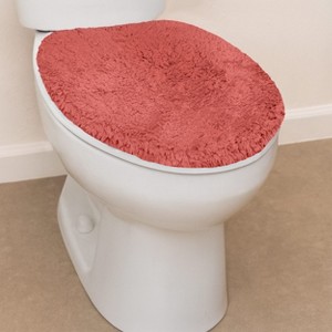 18"x18" Waterford Collection Coral Cotton Tufted Bath Rug - Home Weavers - 1 of 4