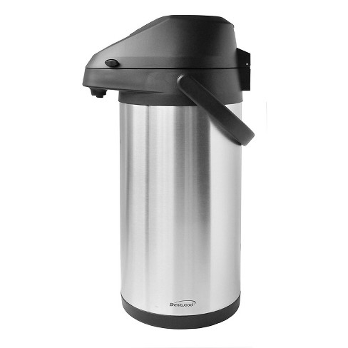 Airpot Coffee Carafe - TOMAKEIT 3L(102 Oz) Airpot Beverage Dispenser  Insulated Stainless Steel Large Coffee Thermal - Pump Action Airpot for  Hot/Cold