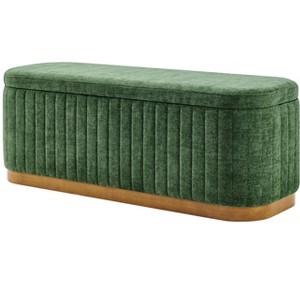 New Pacific Direct Clinton Chenille Storage Bench - 1 of 4