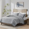 Gracie Mills Robert 3-Piece Striped Clipped Jacquard Duvet Cover Set - 2 of 4