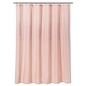 Solid Shower Curtain Prairie Peach - Threshold , Orange