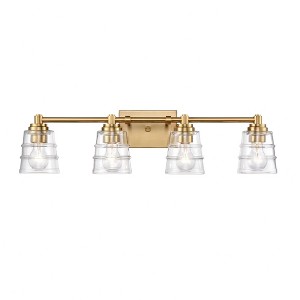 Elk Home Pulsate 4 - Light Vanity in  Satin Brass - 1 of 4
