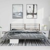 vidaXL Black California King Metal Bed Frame with Headboard & Slats, No Mattress, Easy Assembly - 3 of 4