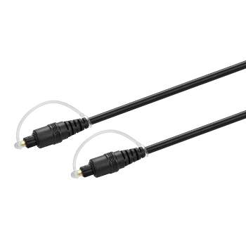 Monoprice Digital Optical Audio Cable - 1.5 Feet - Black | S/PDIF (Toslink) 5.0-Meters Outside Diameter | Gold Plated Ferrule, Molded Strain Relief