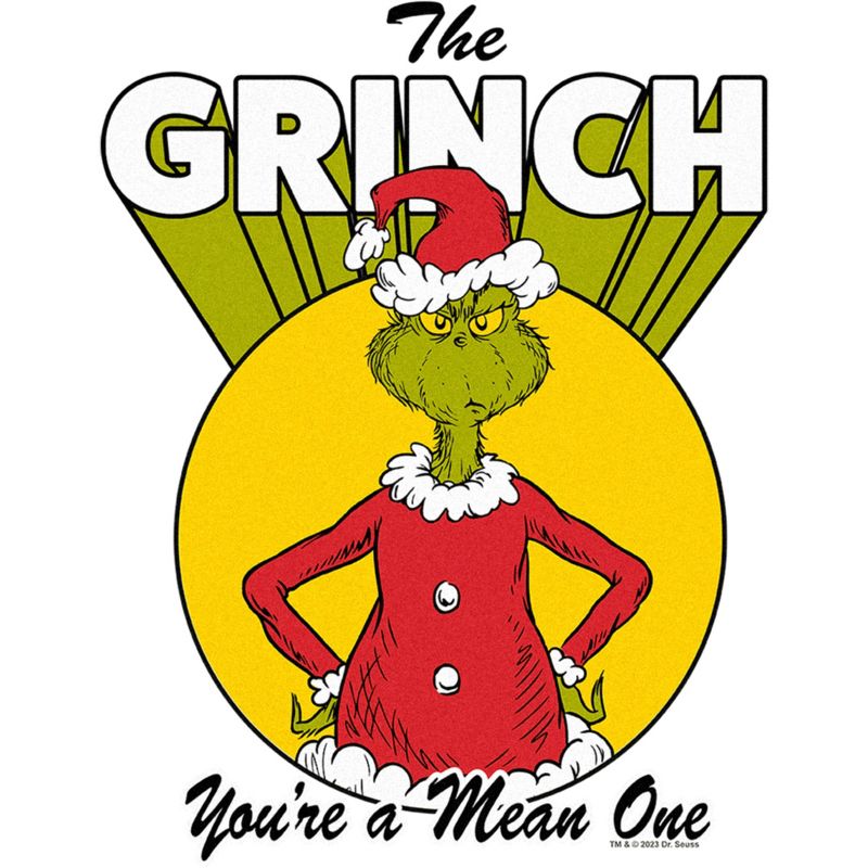 Men's Dr. Seuss Christmas The Grinch You're a Mean One T-Shirt, 2 of 6
