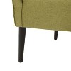 Okak Fabric Accent Chair Button-Tufted Barrel Chair with Upholstered Elegant Club Chair with Birch Wood Legs for Living Room Bedroom - 4 of 4