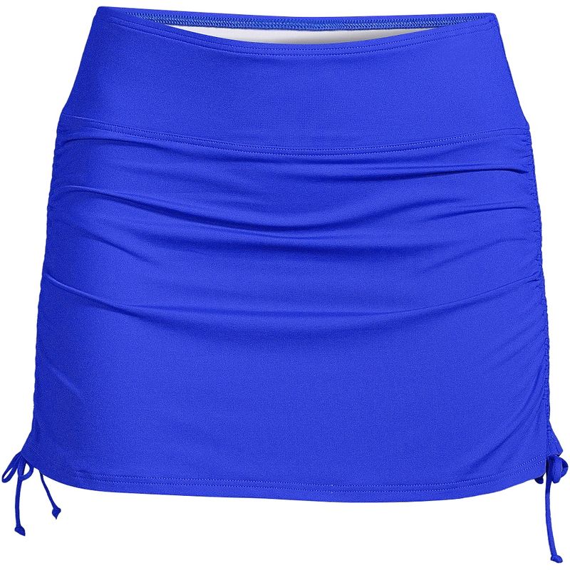 Lands' End Women's Plus Size Chlorine Resistant Tummy Control Adjustable Swim Skirt Swim Bottoms, 3 of 7