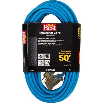Do it Best  50 Ft. 14/3 Industrial Outdoor Extension Cord RL-JTW143-50X-BL