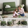 Yaheetech Corduroy Loveseat Small Couch Armless Chair Sofa with Rubberwood Legs for Bedroom, Dorm, Living Room - 4 of 4