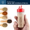 12-Pack Plastic Spice Jars with Red Cap, 5.5 Oz Clear Containers with Shaker Lids 12 pack one size - 4 of 4