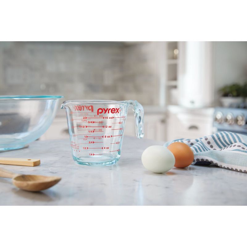 Pyrex Prepware 2-Piece Glass Measuring Set, 1 and 2-Cup, 2 Pack, Clear, 4 of 6
