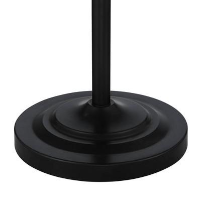 Carter 3-Piece Lamp Set with Black Metal Frame and Cream Fabric Shade