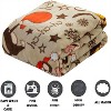 Comfort Flannel Blanket Super Soft Christmas Prints Throw Blanket Christmas Gift. - 2 of 4