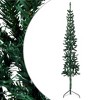 Aghana Digitals 180cm Slim Green Half-Christmas Tree with Stand, 246 PVC Tips, Space-Saving - 2 of 4