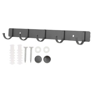 Unique Bargains Bathrooms Coat Rack Wall Hooks for Hanging Hat Rack Towel - 1 of 4