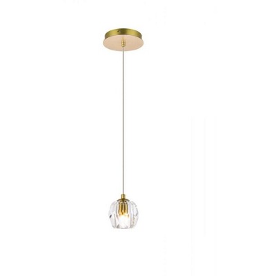 Elegant Lighting Eren 1 light Gold pendant